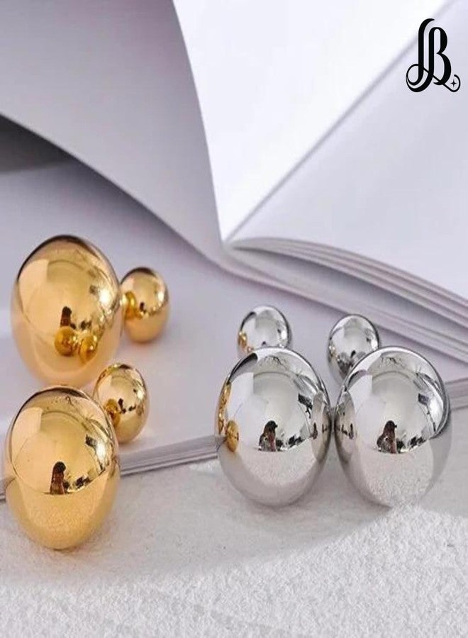 LaBling Double Sided Pearl Earrings - Pearl Front Back Earrings - Many Styles - Stunning Gift - GD - Image 5